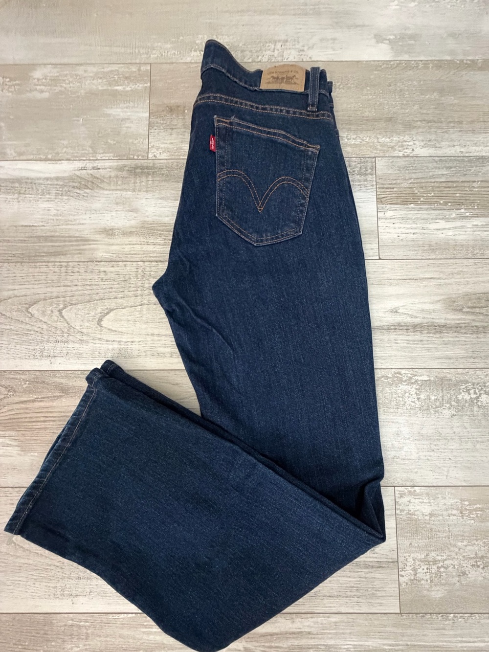 Levi's 529 Curvy Bootcut Jeans Dark Wash Denim Size 10 - Picture 2 of 11